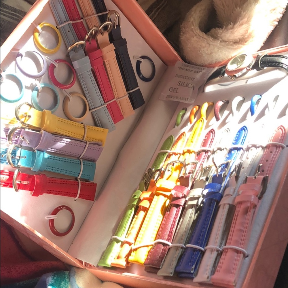 Multi colored watch book